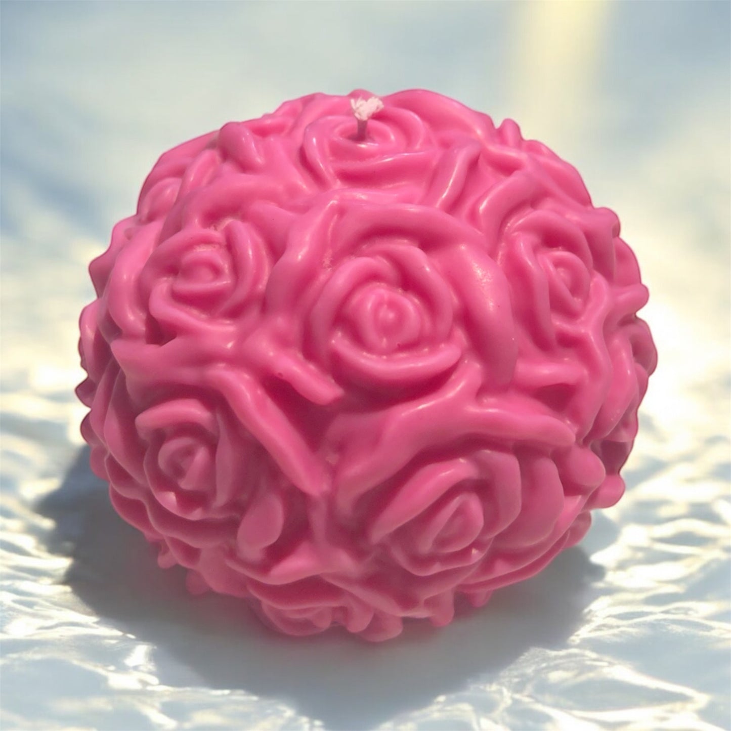 Bougie Naturelle Parfumée Rose éternelle - Fait main